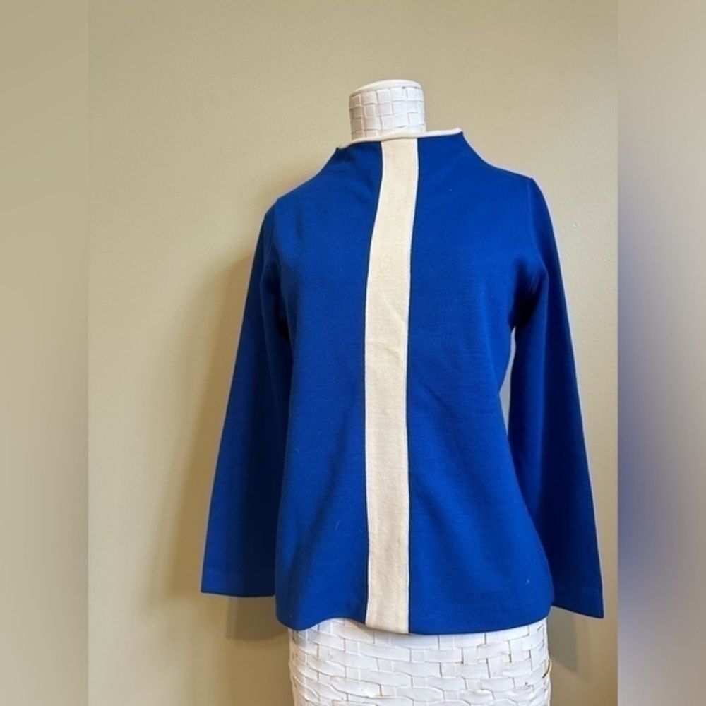 Handmade Vintage Mod Mockneck Long sleeve top